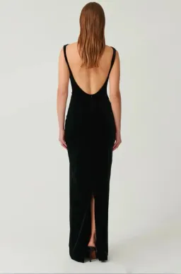 Effie Kats Velvet Verona Gown Black Size 10 for rent on The Volte - image 6
