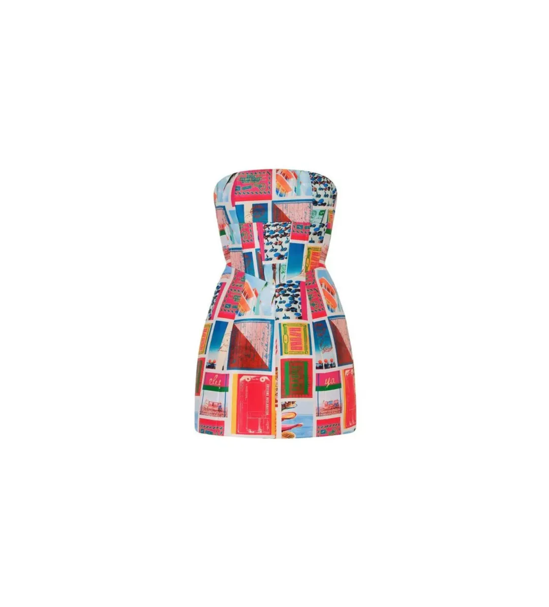 Eliya The Label Messina Mini Dress Vacanza Print Size AU 10 for rent on The Volte - main image