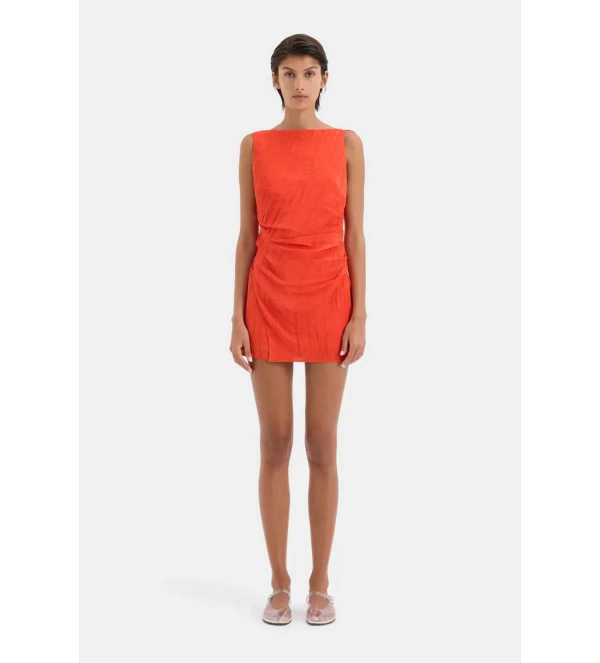 Sir the Label Ligera Mini Dress Tangerine Size 2 AU 10 for rent on The Volte - main image