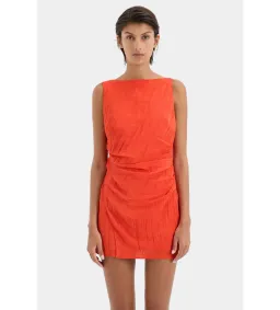 Sir the Label Ligera Mini Dress Tangerine Size 2 AU 10 for rent on The Volte - image 5