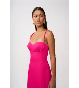 By Johnny Pipe Caribbean Mini Dress Fuchsia Pink Size 6 for rent on The Volte - image 3