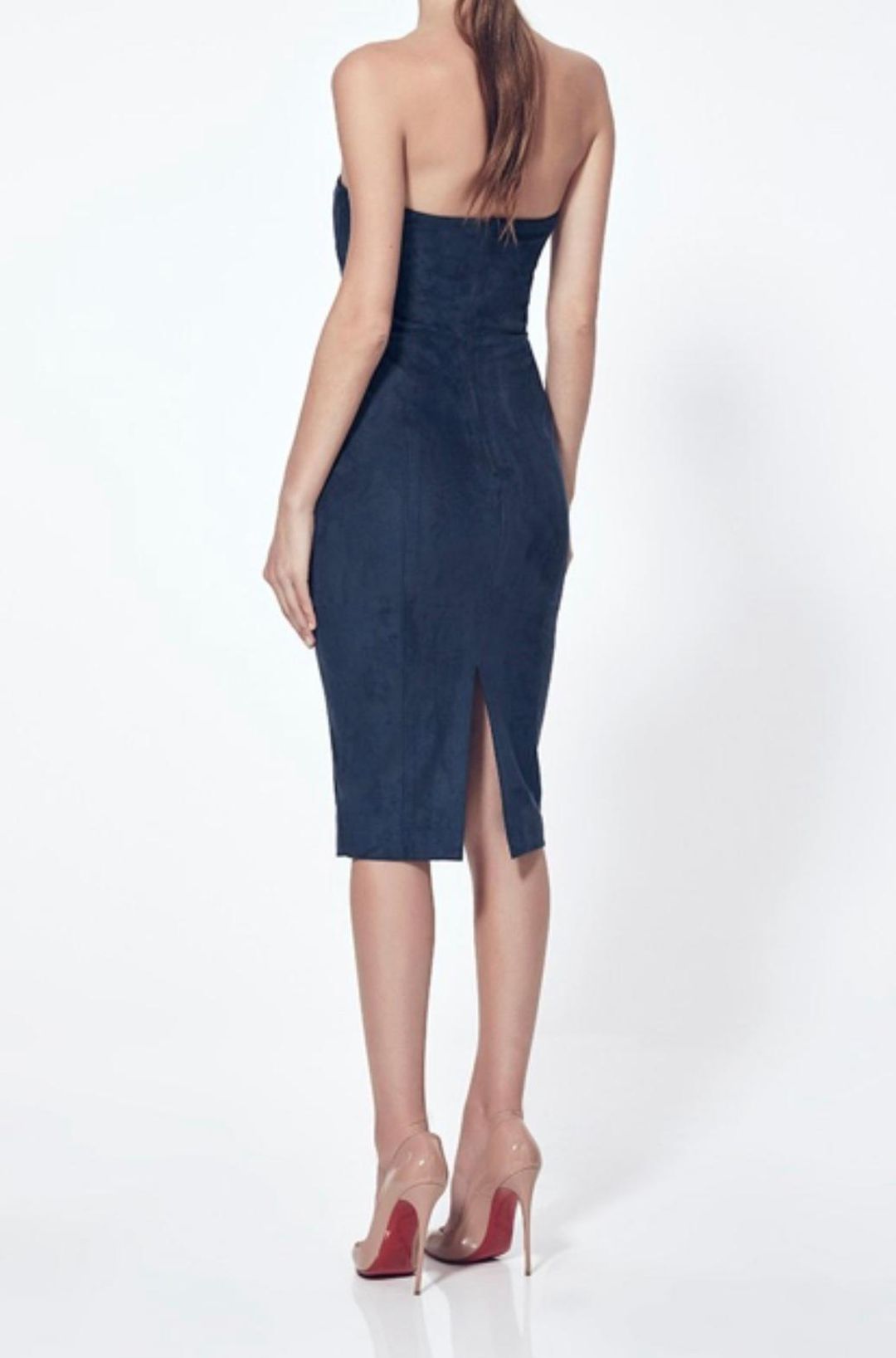 MISHA Petra Dress Navy Size 8/S for rent on The Volte - main image