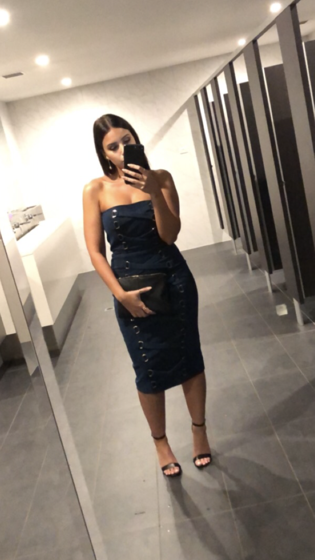 MISHA Petra Dress Navy Size 8/S for rent on The Volte - main image