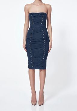 MISHA Petra Dress Navy Size 8/S for rent on The Volte - image 1