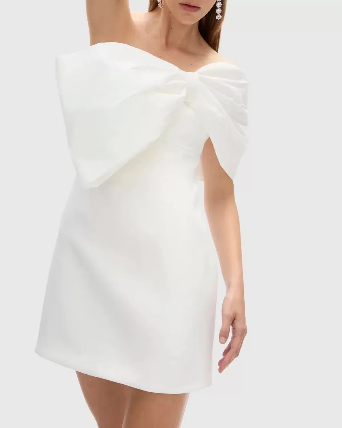 Rachel Gilbert Kace Mini Dress White Size AU 10 - Image 2