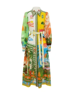 Alemais Paradiso Shirt Dress Multi Size 10 for rent on The Volte - image 3