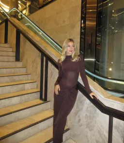 BENNI Dora Maxi Dress in Chocolate Brown Size S / AU 8 for rent on The Volte - image 4