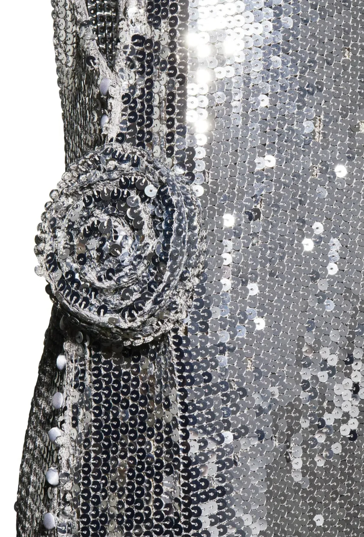 Magda Butrym x H&M Sequin Rose Appliqué Maxi Dress Size XL/AU14 - Image 5