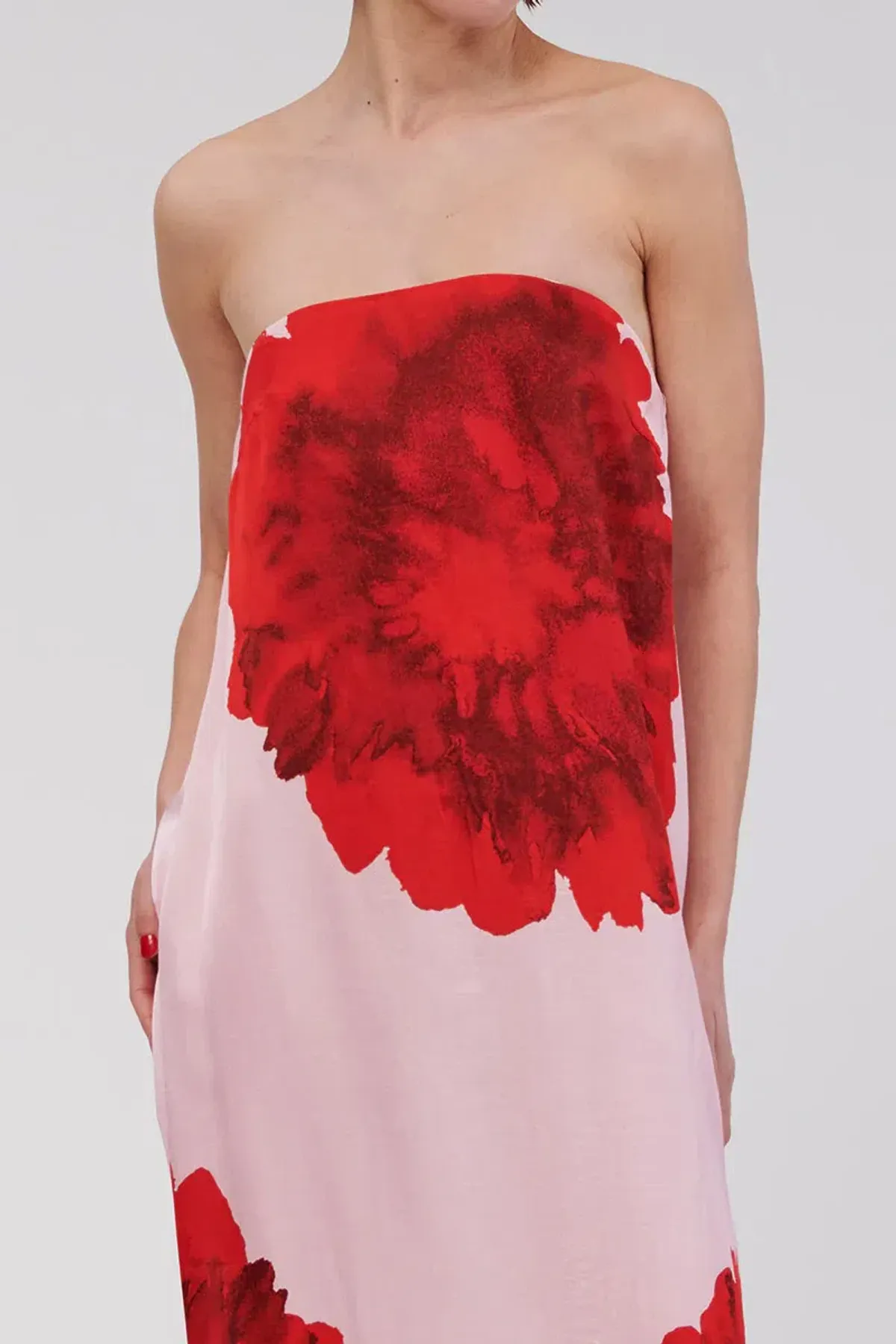 Suboo Emilia Bustier Maxi in Pink Floral Size 8 - Image 3