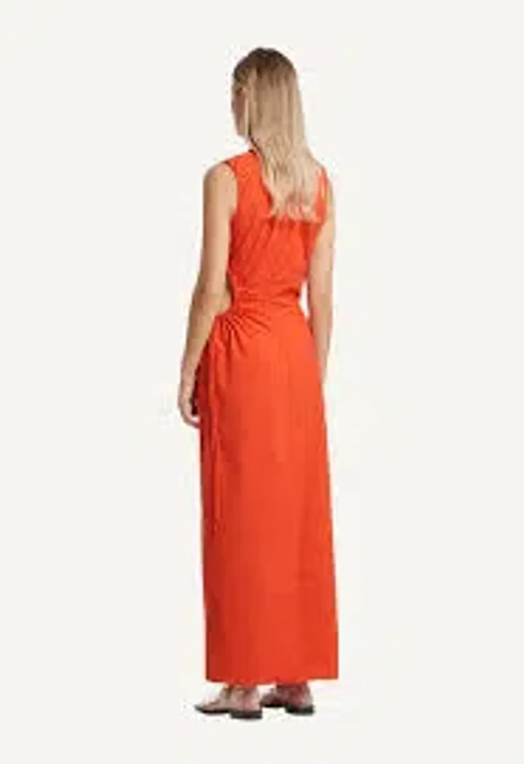 Sir the Label Anya Dress Midi Mandarin Red Size 8 for rent on The Volte - main image