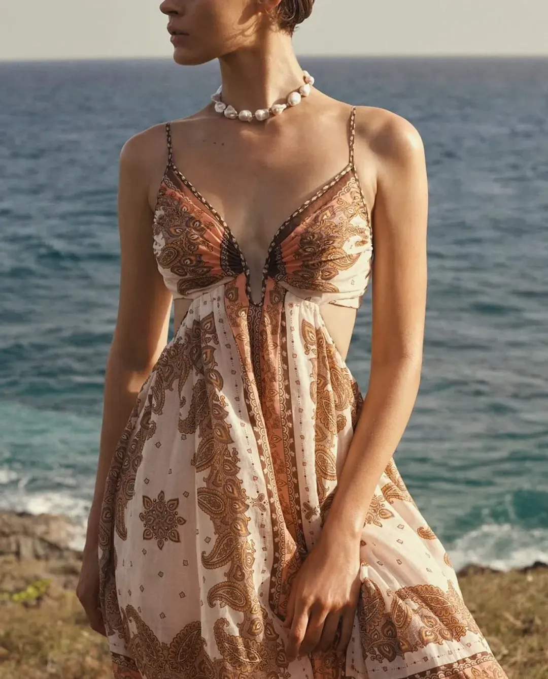 Maxine Plunge Maxi Dress for rent on The Volte - main image