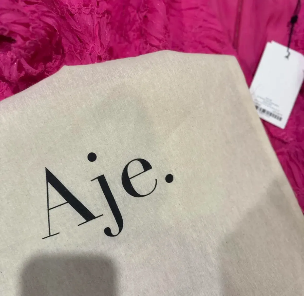 Aje Florential Mini Swing Dress in Azalea Pink Size 16 - Image 6