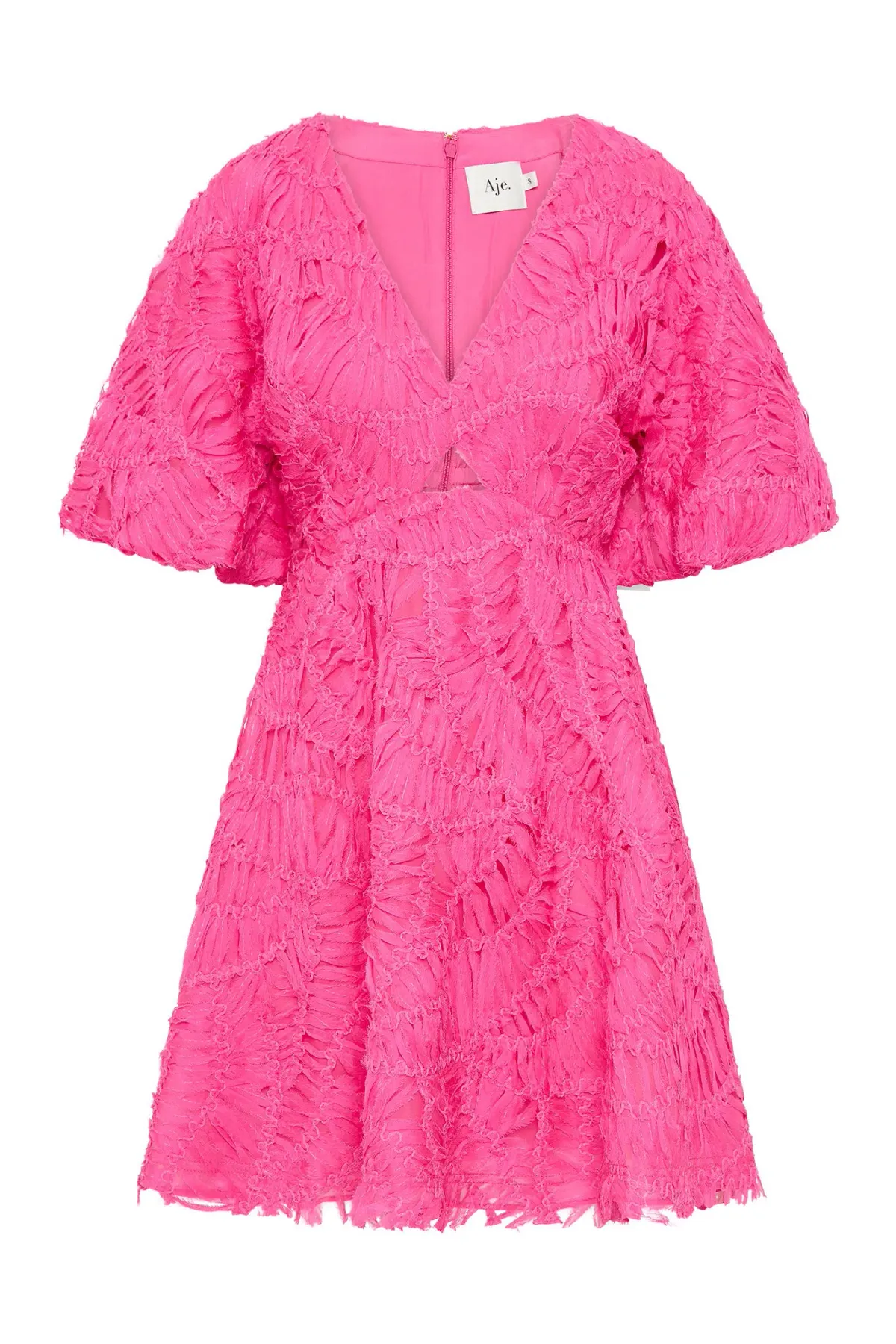 Aje Florential Mini Swing Dress in Azalea Pink Size 16 - Image 7