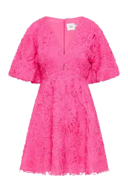 Aje Florential Mini Swing Dress in Azalea Pink Size 16 for rent on The Volte - image 7