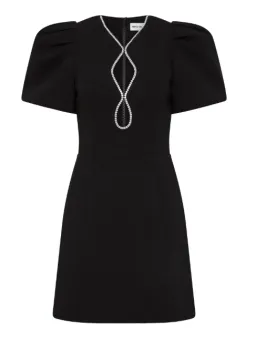 Rebecca Vallance Estella Puff Sleeve Mini Dress Black Size AU 4 for rent on The Volte - image 5