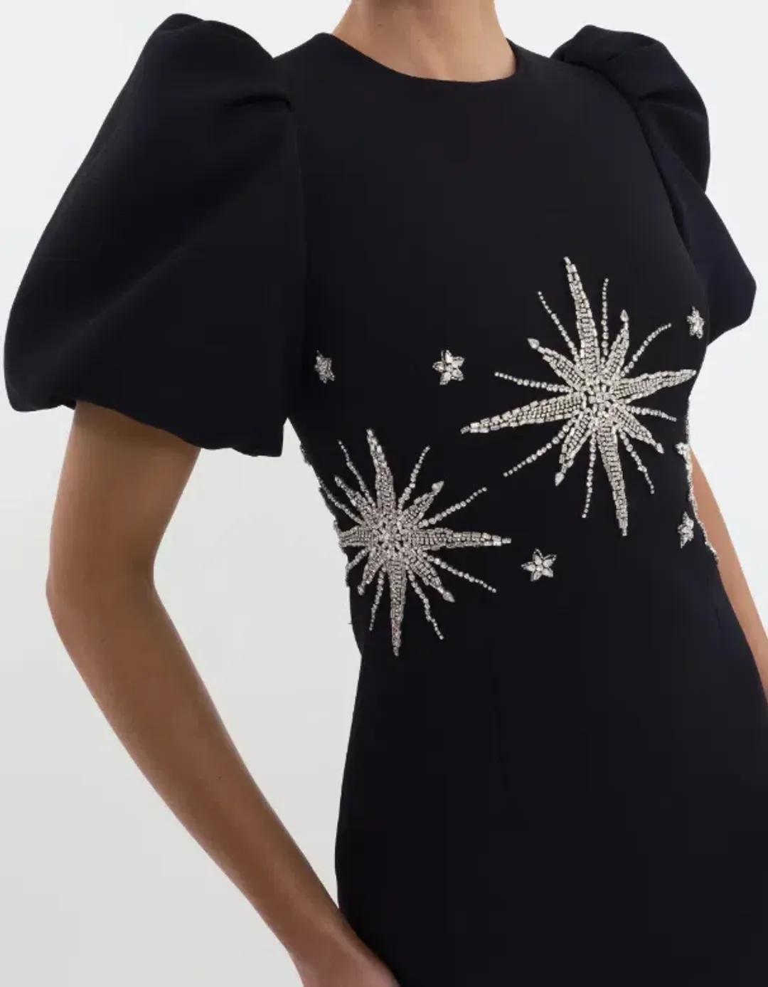 Rebecca Vallance Estella Mini Dress Black/Beaded Size 6 for rent on The Volte - main image