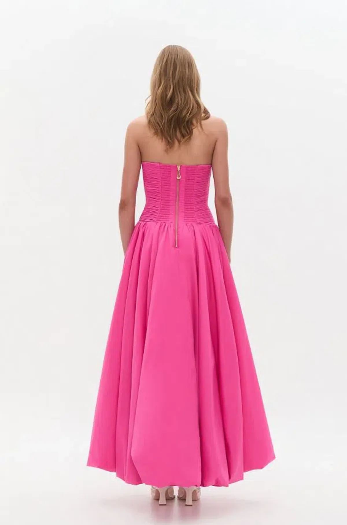 Aje Estelle Gown Maxi Cerise Pink Size AU 10 - Image 4