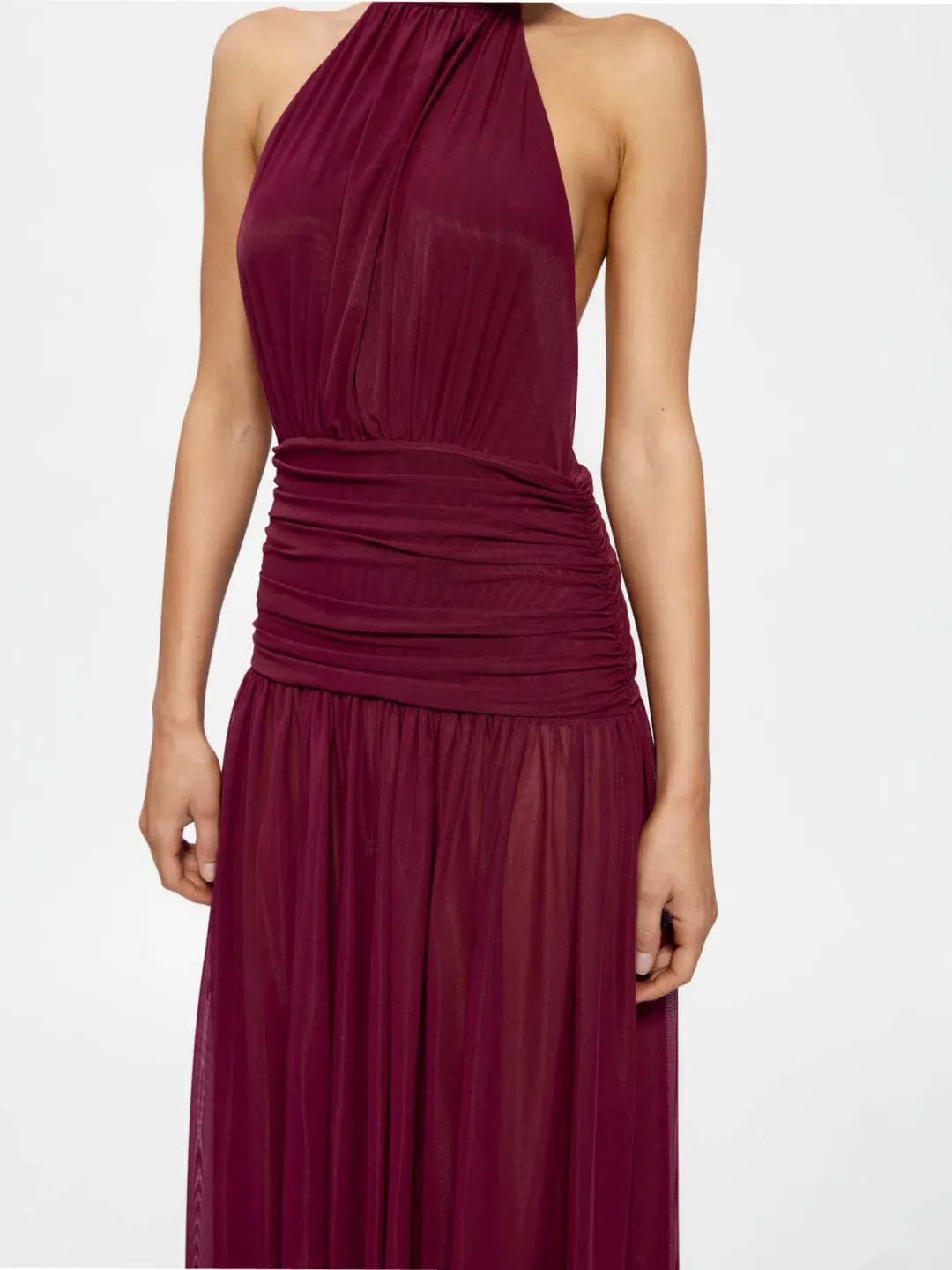 Effie Kats Verity Gown Maxi Dress in Burgundy Size L / AU 12 for rent on The Volte - main image