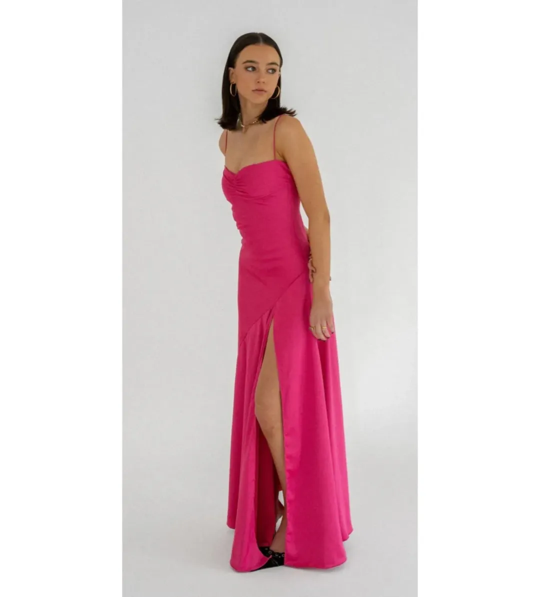 HNTR The Label Gaia Gown Pink Size AU 8 for rent on The Volte - main image