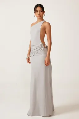 Ance Gria Gaia Gown Silver Grey Size 8 for rent on The Volte - image 1