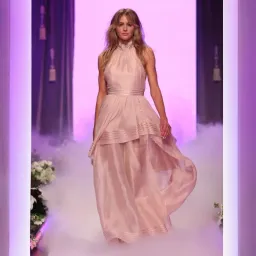 AJE Sienna Maxi Gown Dress Blush Pink Size AU 10 for rent on The Volte - image 2