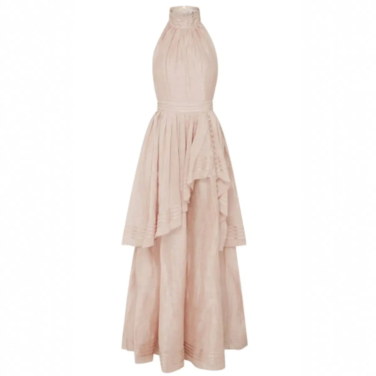 AJE Sienna Maxi Gown Dress Blush Pink Size AU 10 - Image 5