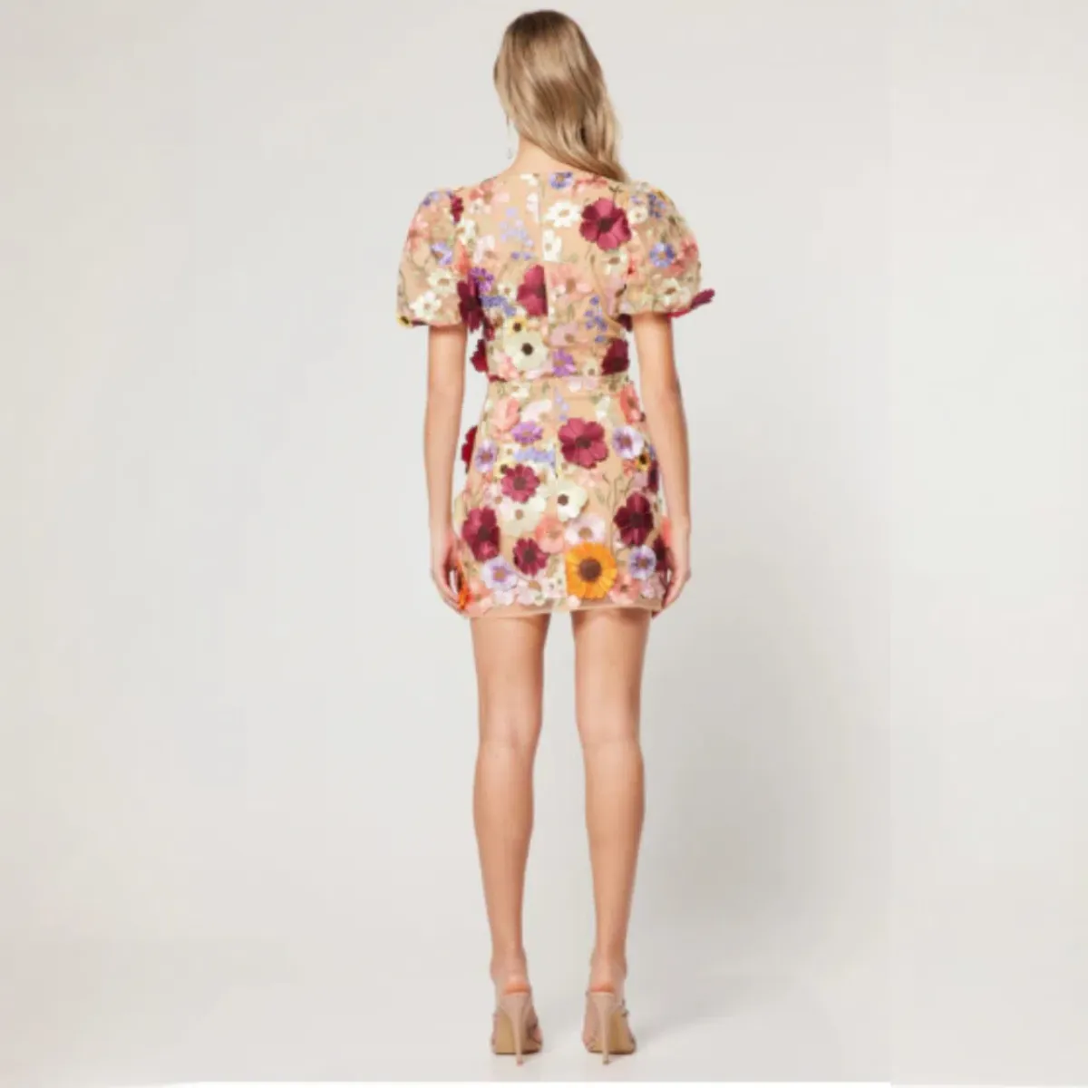 ELLIATT Rosalind 3D Floral Mini Dress Size AU 6 (XS) - Image 2