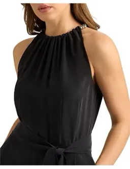 David Lawrence Gisele Silk Jumpsuit Black Size 14/L for rent on The Volte - image 2
