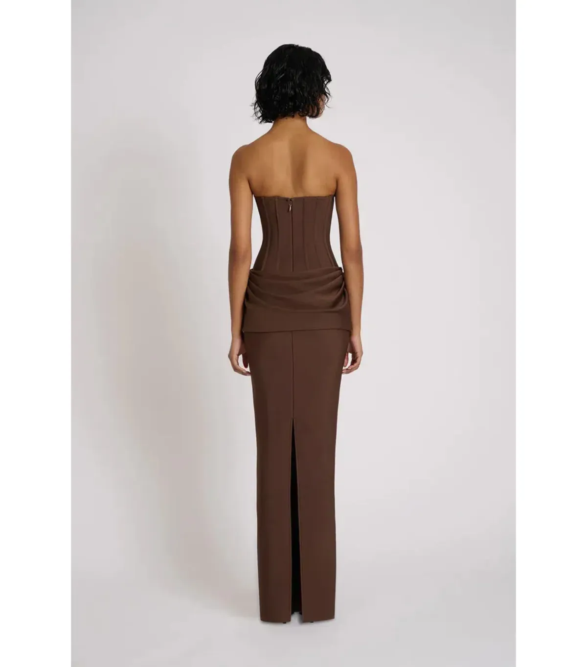 Eliya The Label Hilda Maxi Gown Brown Size AU 10 - Image 3