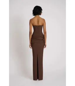 Eliya The Label Hilda Maxi Gown Brown Size AU 10 for rent on The Volte - image 3