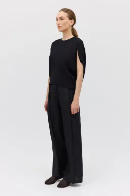 Bianca Spender Crepe Crawford Top Black Size 8/S for rent on The Volte - image 4