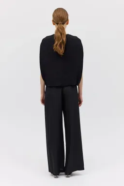 Bianca Spender Crepe Crawford Top Black Size 8/S for rent on The Volte - image 7