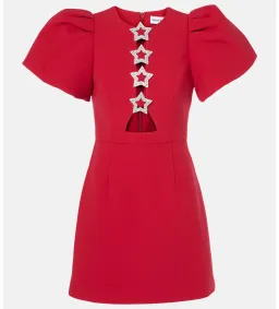 Rebecca Vallance Akari Puff Sleeve Mini Dress Red Size 12 for rent on The Volte - image 1