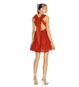 Zimmermann Lovestruck Garland Mini Dress Red Size AU 14 for rent on The Volte - image 3