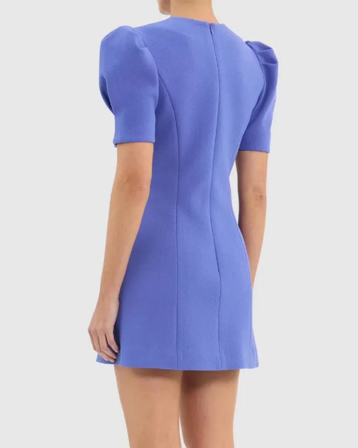 Rebecca Vallance Violetta Short Sleeve Mini Dress Perwinkle Blue Size AU 12 - Image 2