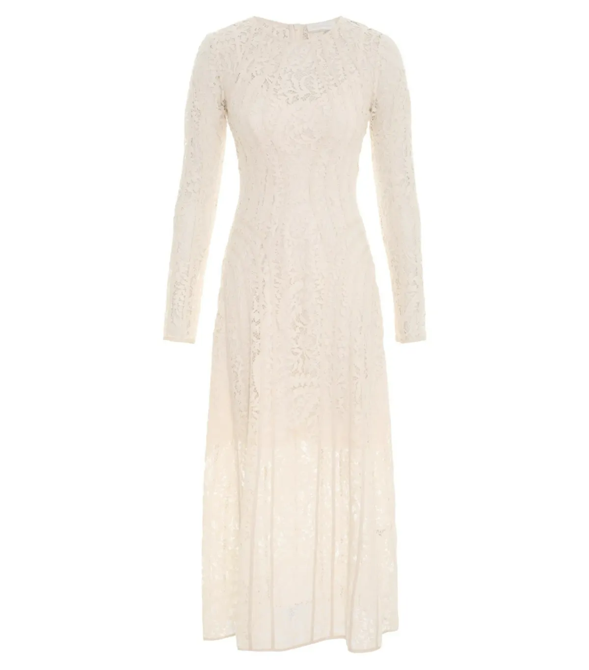 Zimmermann Devi Panelled Lace Midi Dress Ivory Size 2 / AU 12 - Image 4