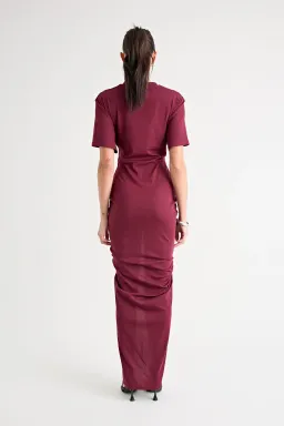 Pfeiffer Niko Maxi Dress Burgundy Size 12 for rent on The Volte - image 6