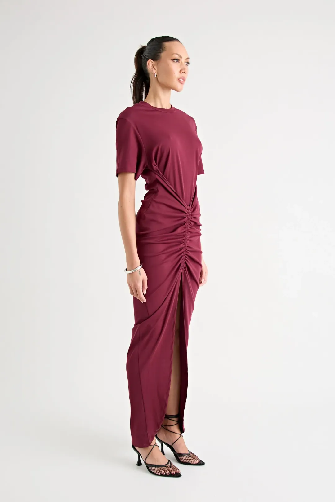 Pfeiffer Niko Maxi Dress Burgundy Size 12 for rent on The Volte - main image