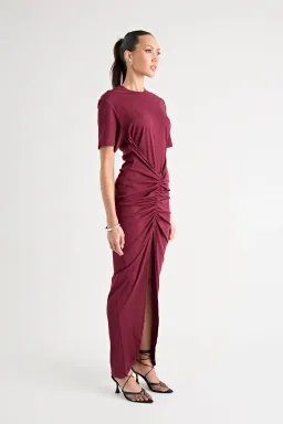 Pfeiffer Niko Maxi Dress Burgundy Size 12 for rent on The Volte - image 4