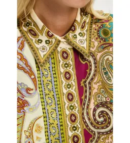 Alemais Clemenza Spliced Mini Dress Multi Print Size AU 16 for rent on The Volte - image 5