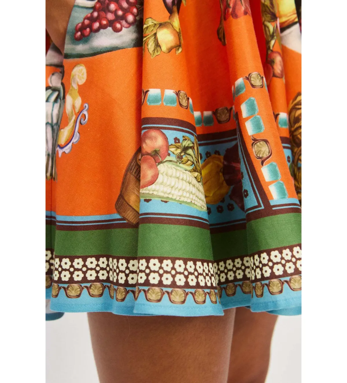 Alemais Rocco Mini Sundress Orange Print Size AU 16 - Image 4