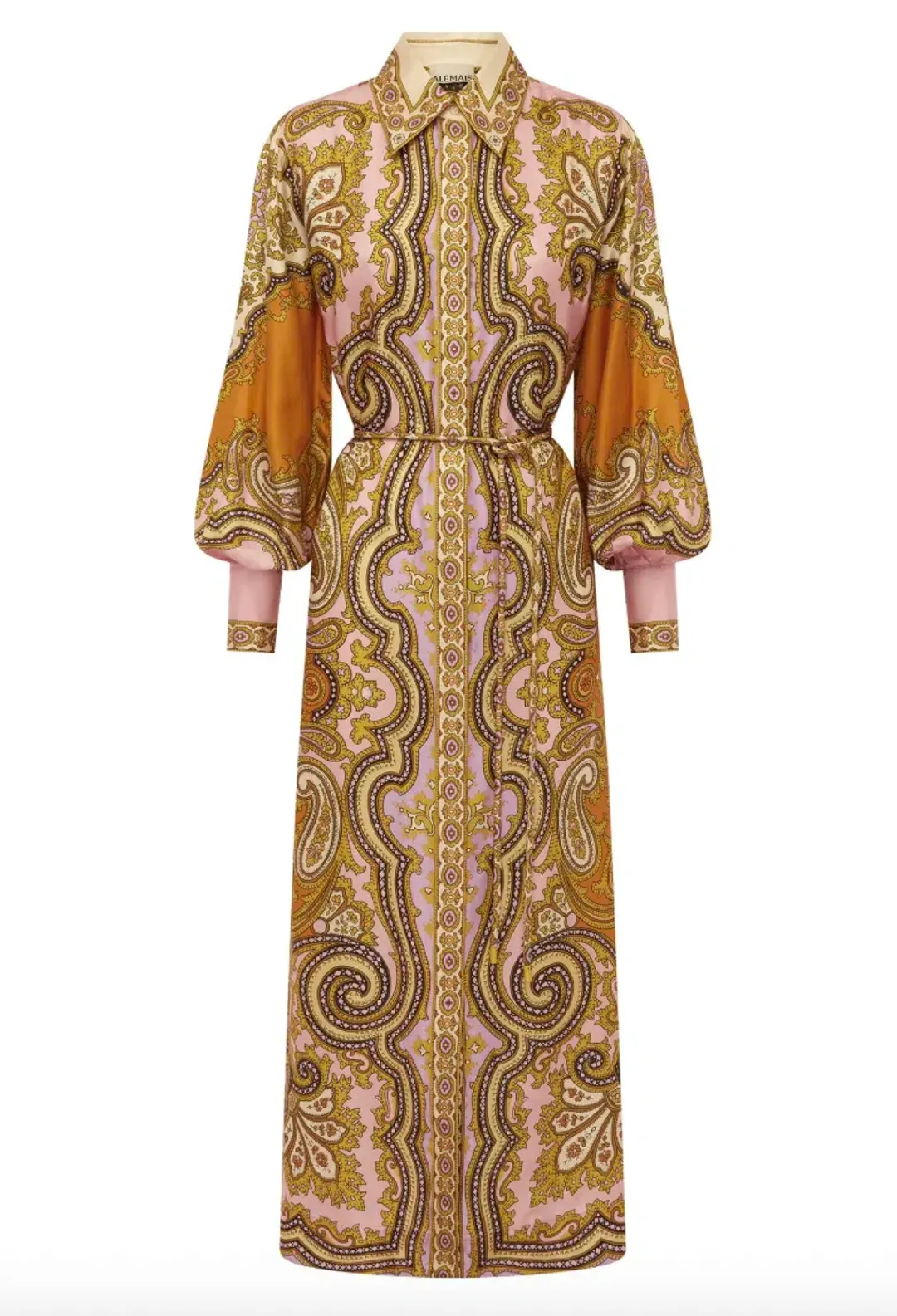 Alemais Clemenza Silk Shirtdress Size 14 for rent on The Volte - main image