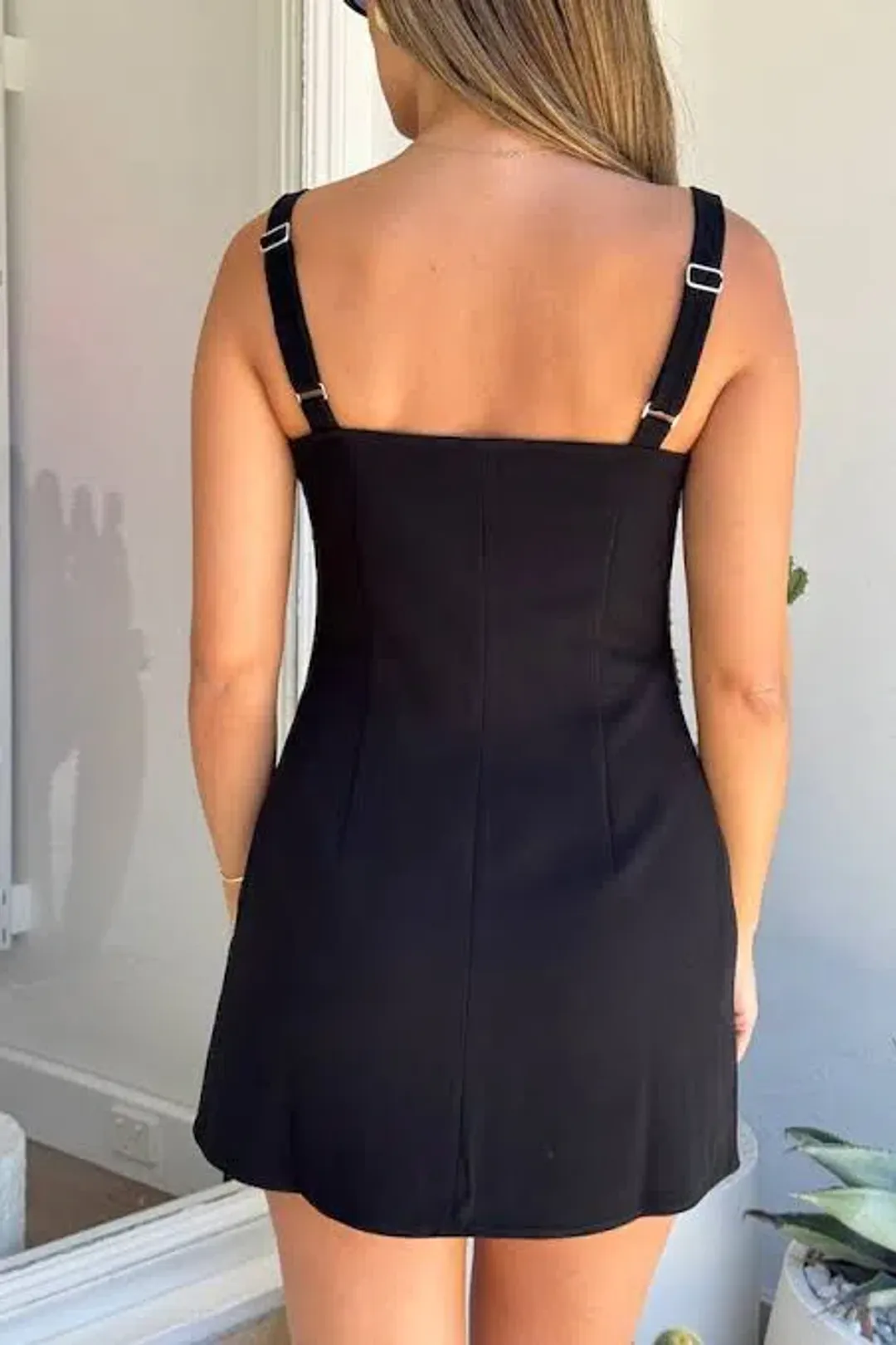 Sneaky Link Renee Tailored Mini Dress Black Size 6 for rent on The Volte - main image