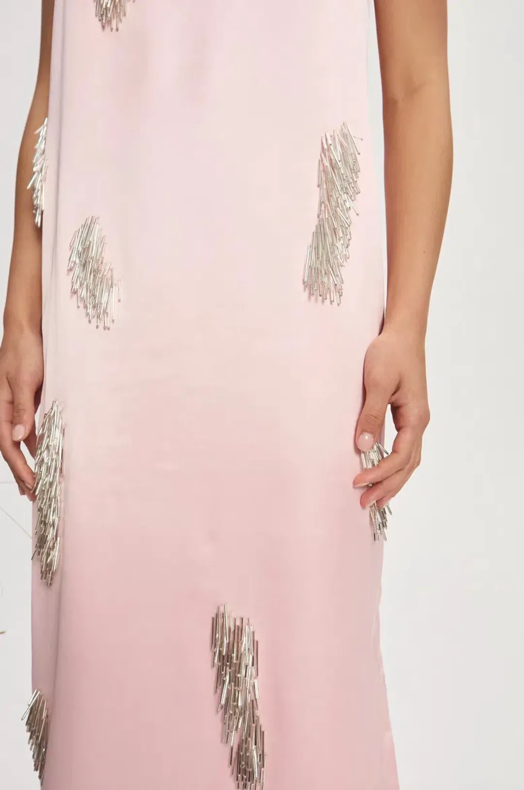 Alemais Cindy Embellished Slip Dress Pink Size 16 for rent on The Volte - main image
