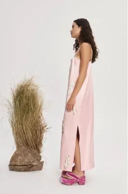 Alemais Cindy Embellished Slip Dress Pink Size 14 for rent on The Volte - image 2