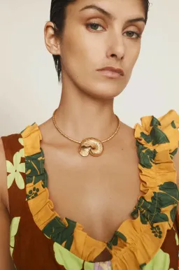 Alemais Poppy Spliced Midi Dress Multi Size 16 for rent on The Volte - image 5