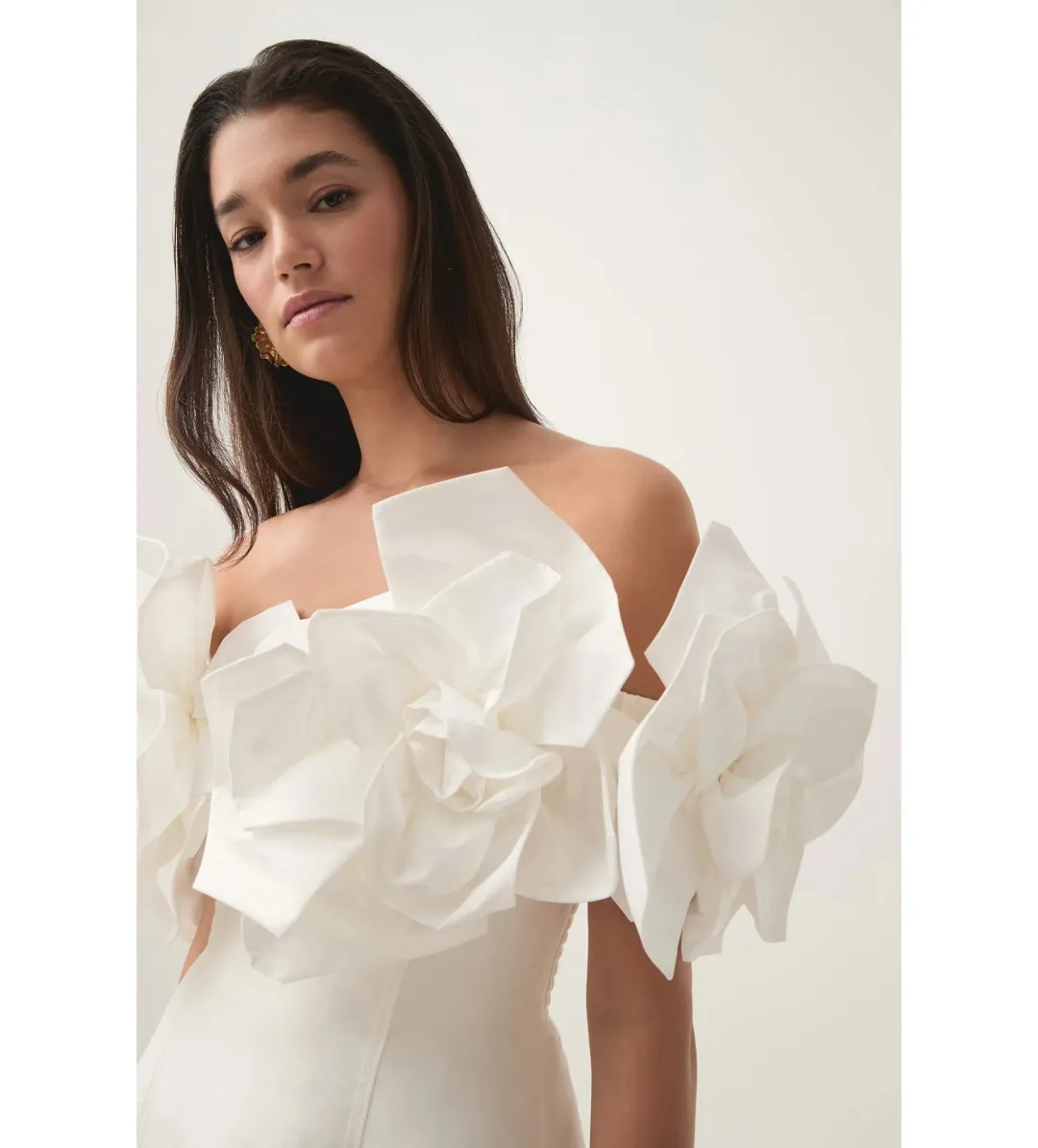 Aje Etta Mini Dress Ivory Size AU 12 for rent on The Volte - main image