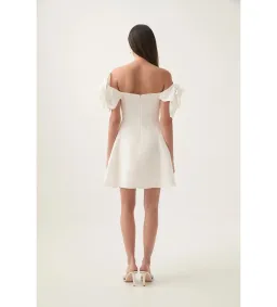Aje Etta Mini Dress Ivory Size AU 12 for rent on The Volte - image 3