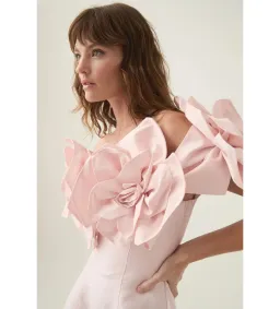 Aje Etta Mini Dress Pastel Pink Size AU 8 for rent on The Volte - image 4