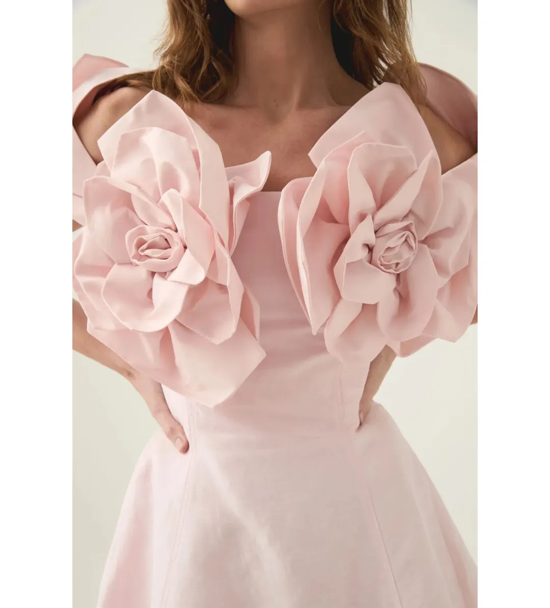 Aje Etta Mini Dress Pastel Pink Size AU 8 for rent on The Volte - main image